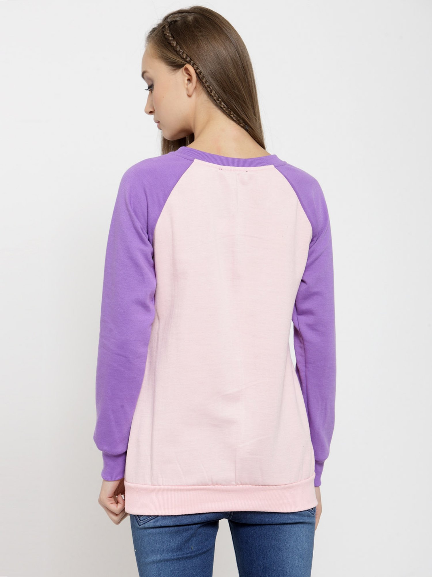 Belle Fille Pink Full Sleeves Sweatshirt