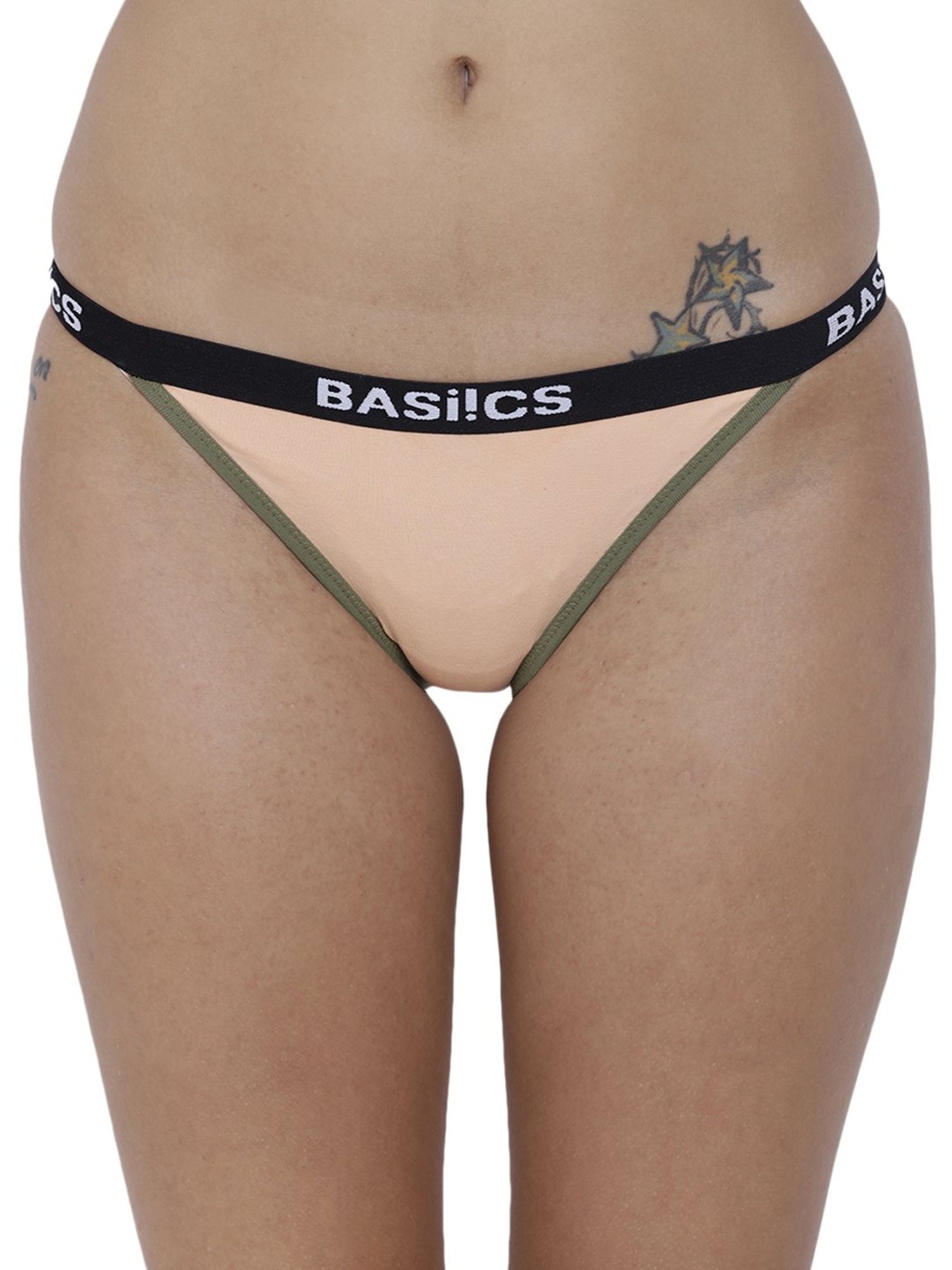 BASIICS by La Intimo Multicolor Cotton Bikini Panty ( Pack Of 3 )