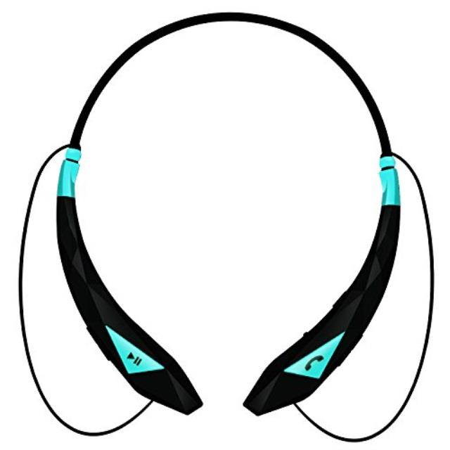 aduro amplify pro sbn45 wireless stereo bluetooth around the neck earbud headphone headset (blue)