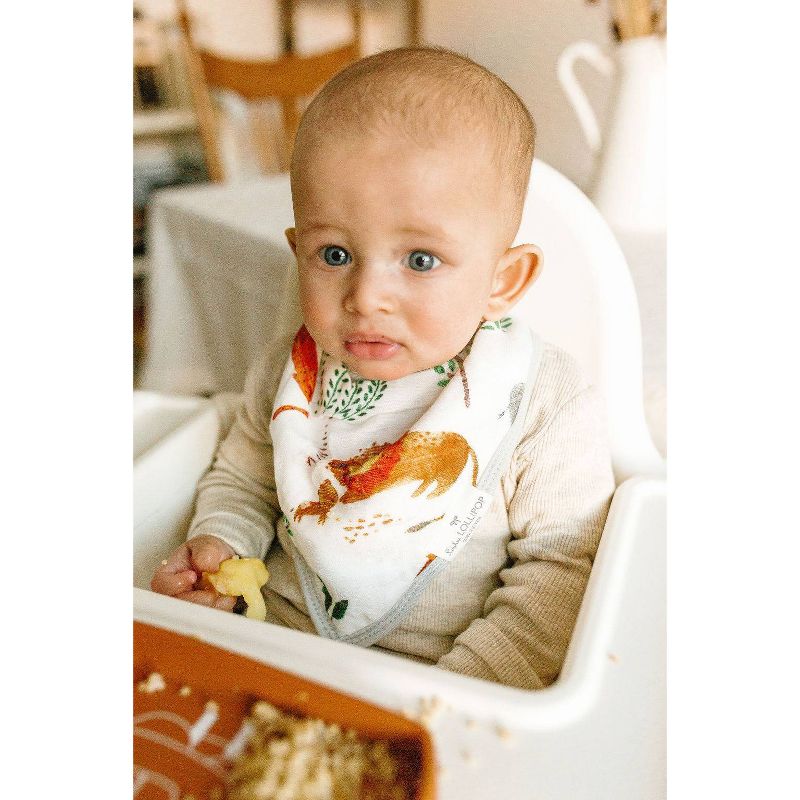 Loulou Lollipop Muslin Bandana Bib Set - Safari Jungle