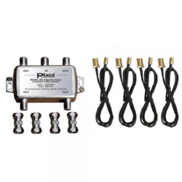 Pixel Technologies SR-4 Amplified Four Way Splitter Kit