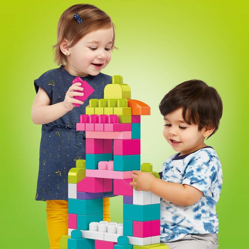 Mega Bloks First Builders Big Building Bag Construction Set - Pink
