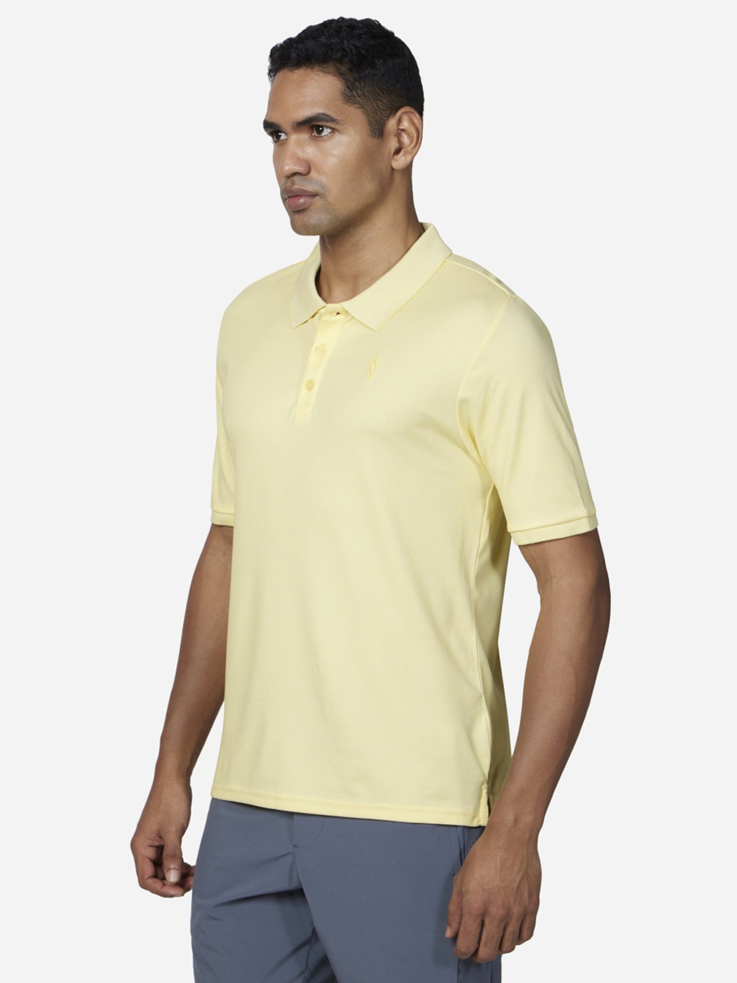 Skechers Yellow Regular Fit Polo T-Shirt