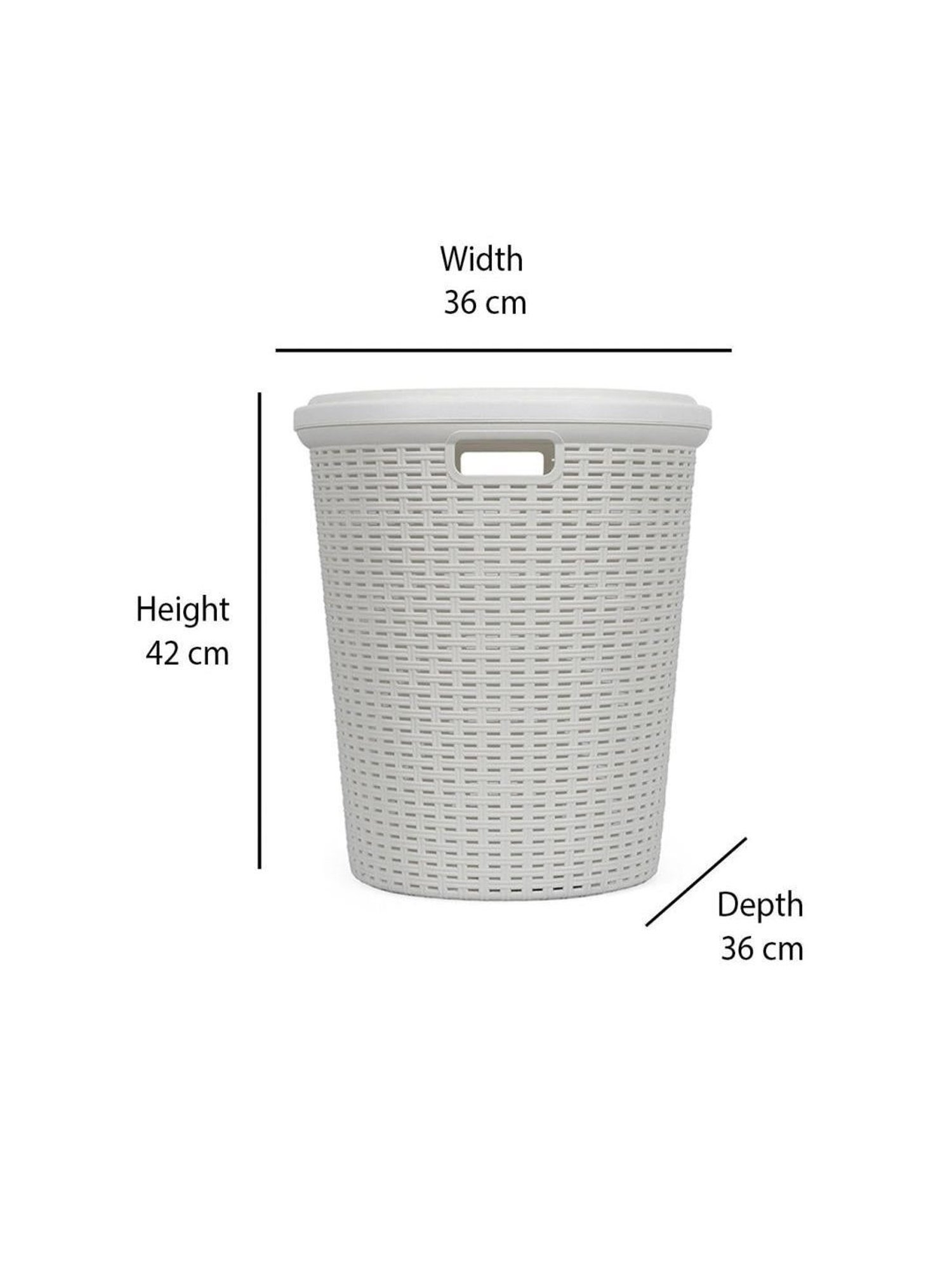 @home Grey Polypropylene Laundry Bag