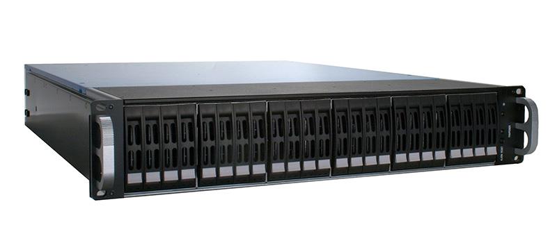 RAID Machine R4224RM 2.5" 24-bay 12G SAS Expander Rackmount JBOD Enclosure w/ Redundant PSU