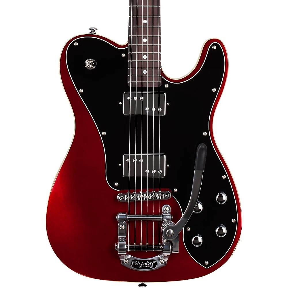 Schecter Guitar Research PT Fastback IIB Electric Guitar Metallic Red Black Pickguard