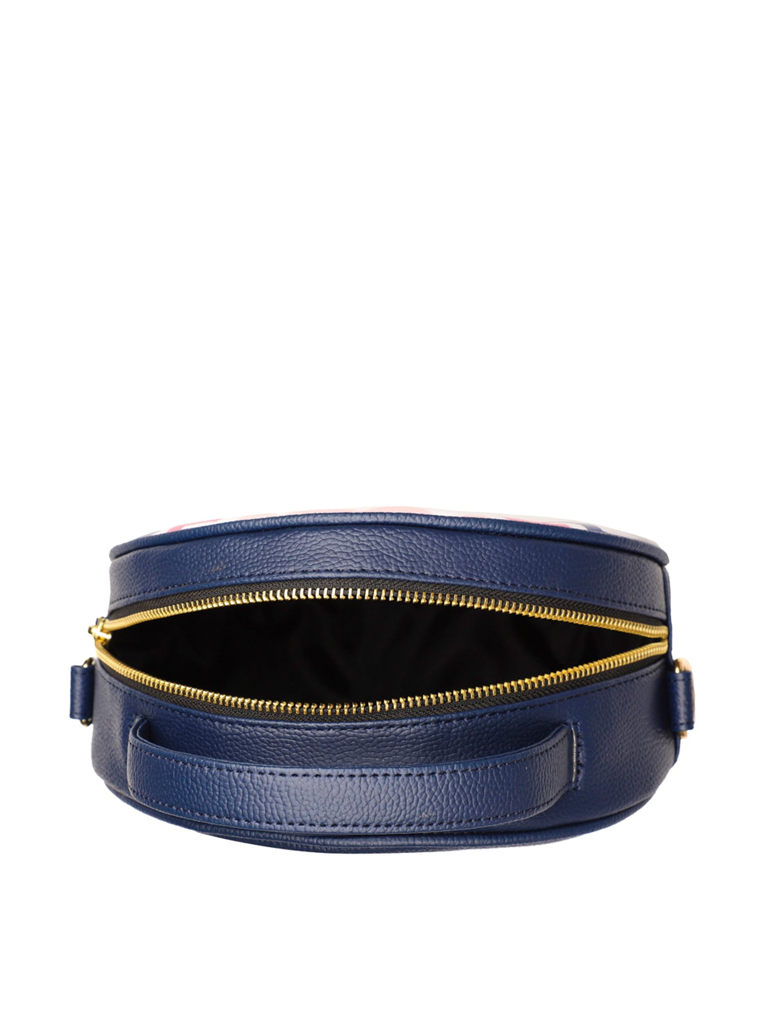 Bagsy Malone Navy Blue Printed Medium Handbag