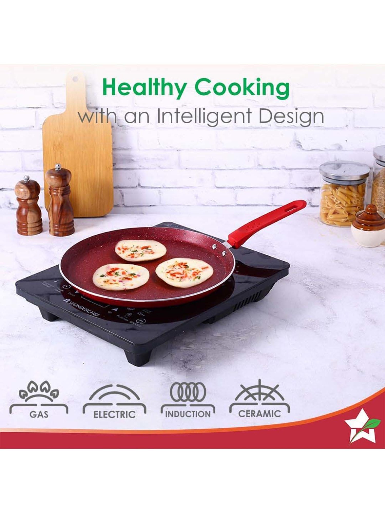 Wonderchef Royal Velvet Non-stick Induction Bottom 5 Pcs Cookware Set