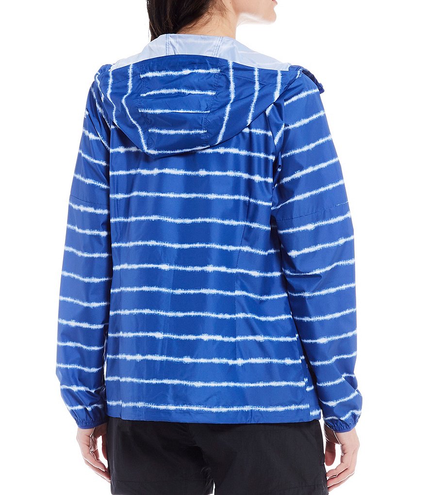 Columbia Side Hill Tie-Dye Printed Long Sleeve Packable Windbreaker