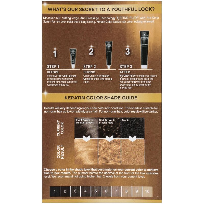 Schwarzkopf Keratin Color Honey Blonde Permanent Hair Color - 6.2oz