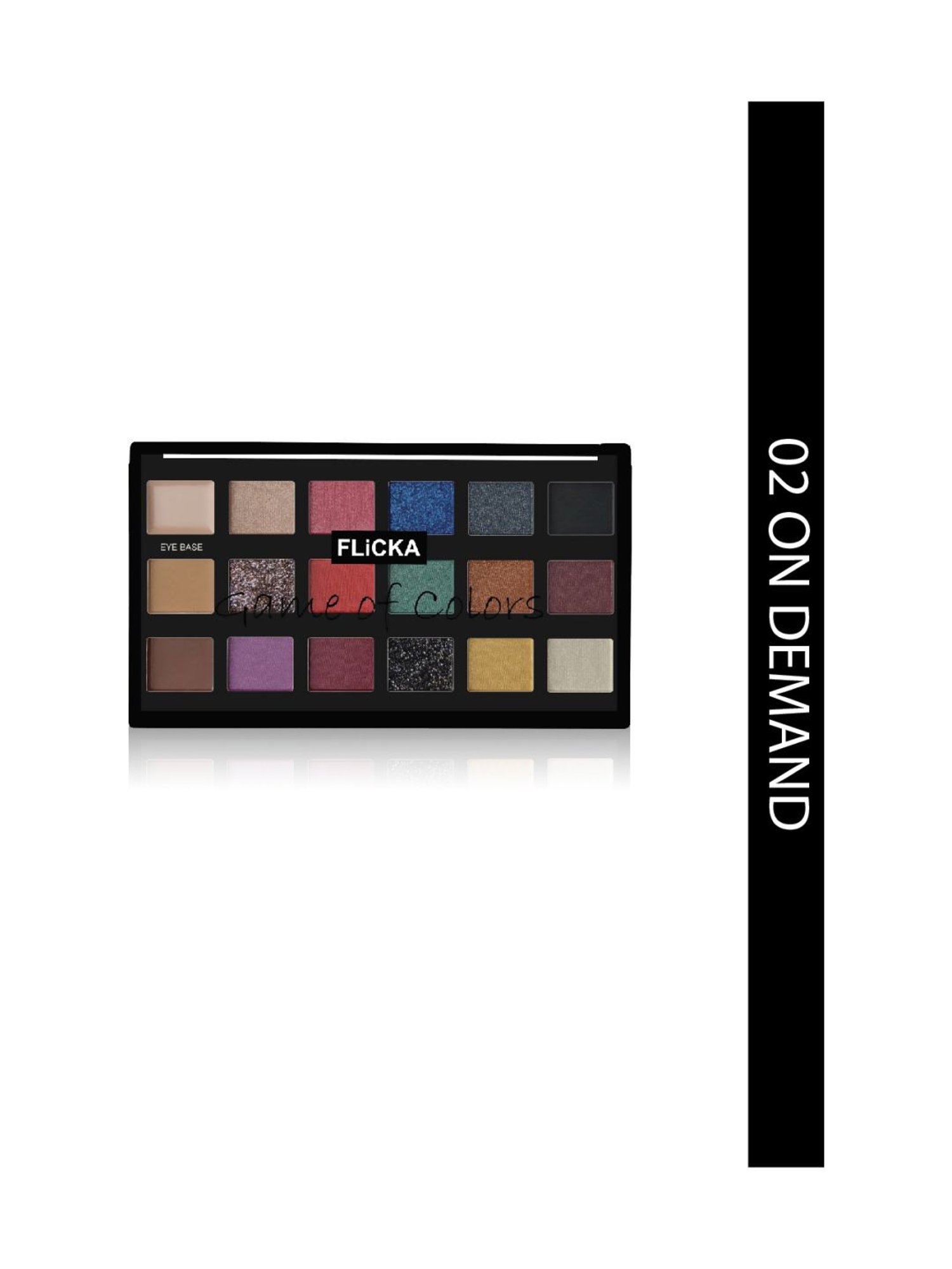 FLiCKA Game Of Colors Eyeshadow Palette 02 On Demand - 18 gm