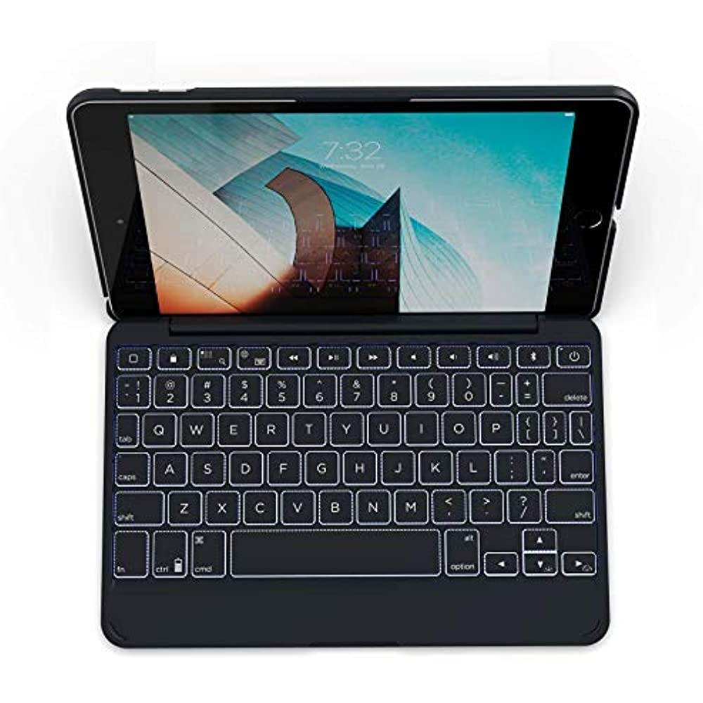 ZAGG Messenger Folio - Bluetooth Tablet Keyboard - Non-Backlit - Made for Apple iPad Mini 5 (7.9") &ndash; Charcoal
