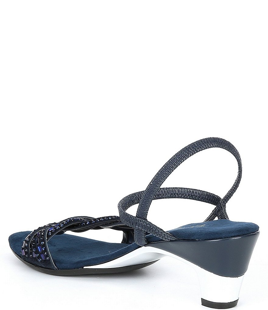 Onex Rhythm Rhinestone Leather Dress Sandals