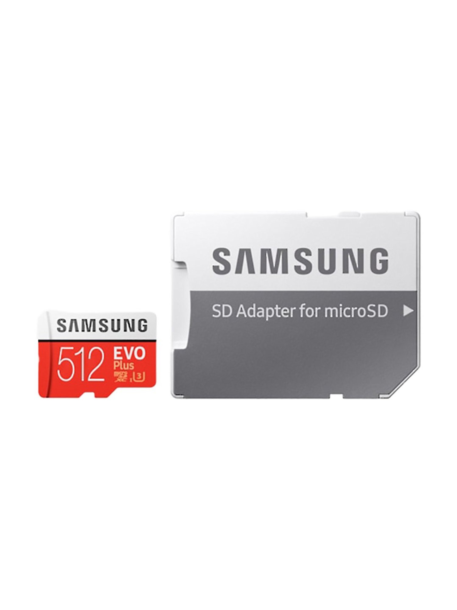 Samsung EVO Plus 512GB Micro SDXC Memory Card with Adapter (Red/Grey)