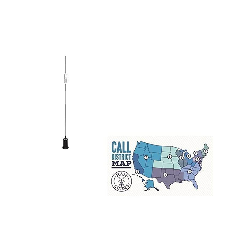 Mobile antenna 2m70cm NMO 3725 and Ham Guides TM Pocket Reference Card Bundle