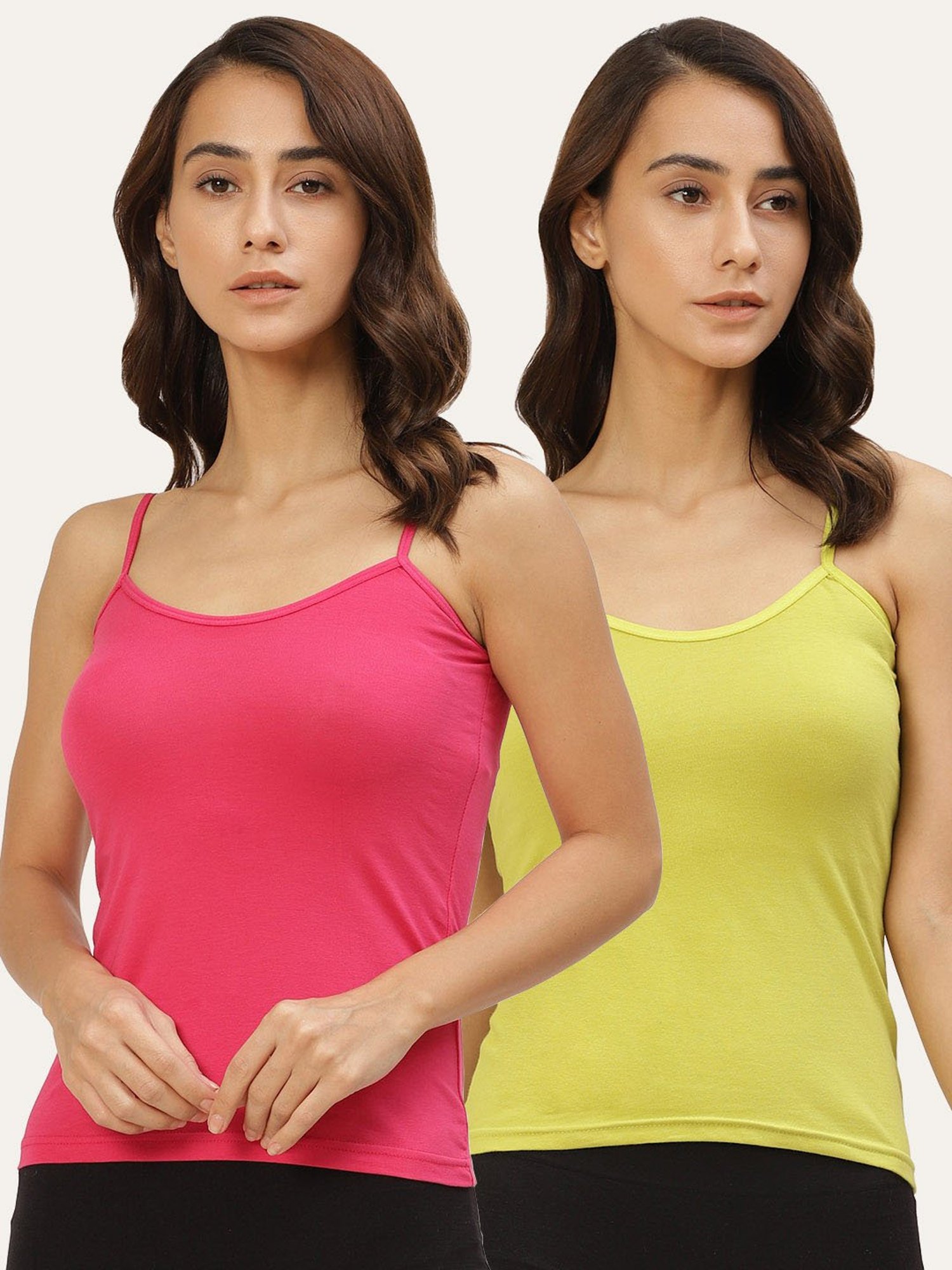 Lady Lyka Multicolor Camisole (Pack of 2)