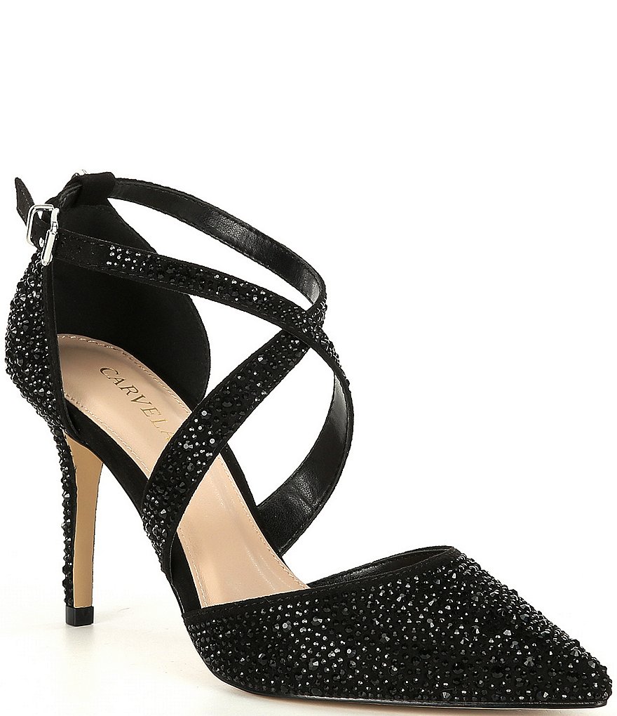 Carvela Kross Jewel 2 Fabric Rhinestone Embellished Pumps