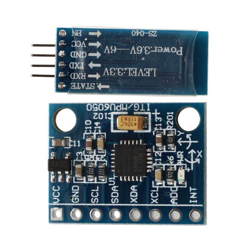 2 Pcs Module: 1Pcs Bluetooth Wireless in the Form of Series Module Slave & 1Pcs MPU-6050 Module 3-Axis Analog Gyroscope