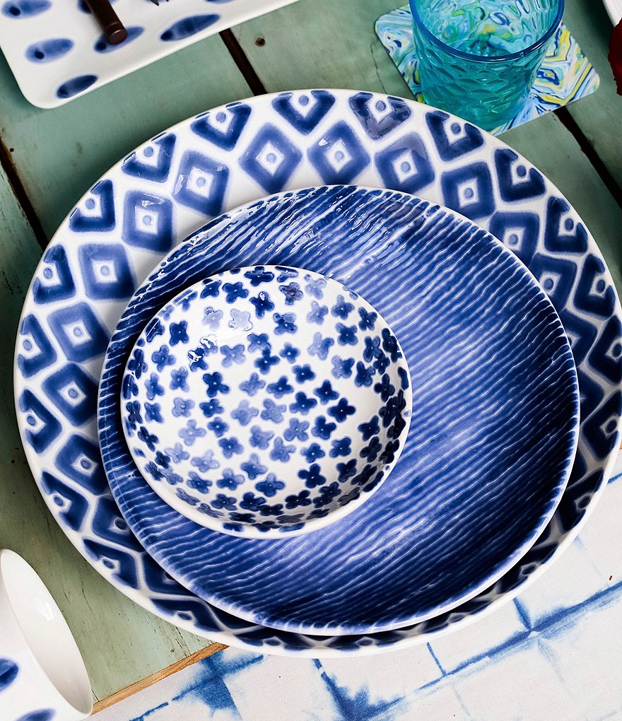 VIETRI Santorini Stripe Pasta Bowl