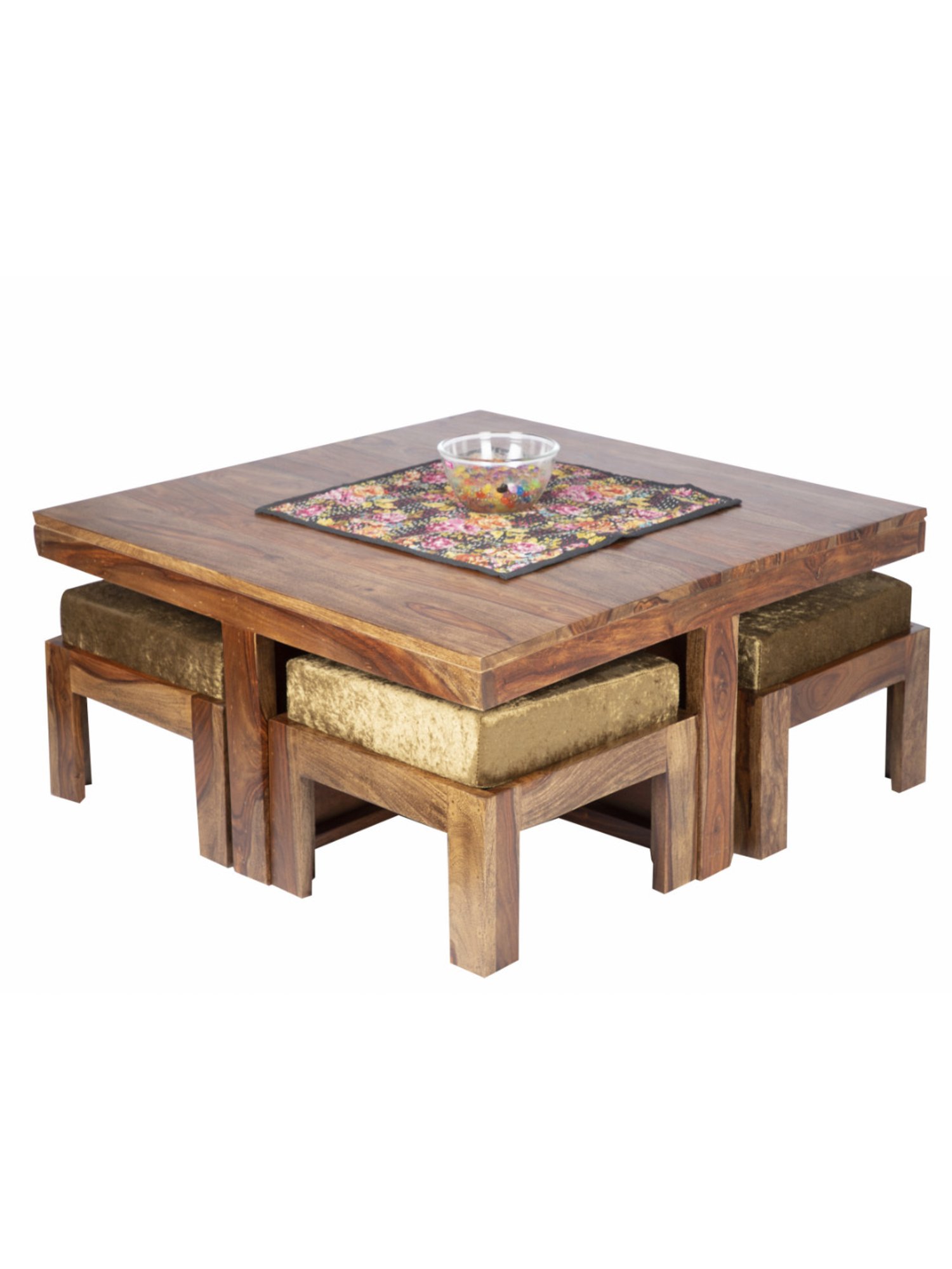 Glass Oval Living Room Metal Coffee Table - Saracina Home