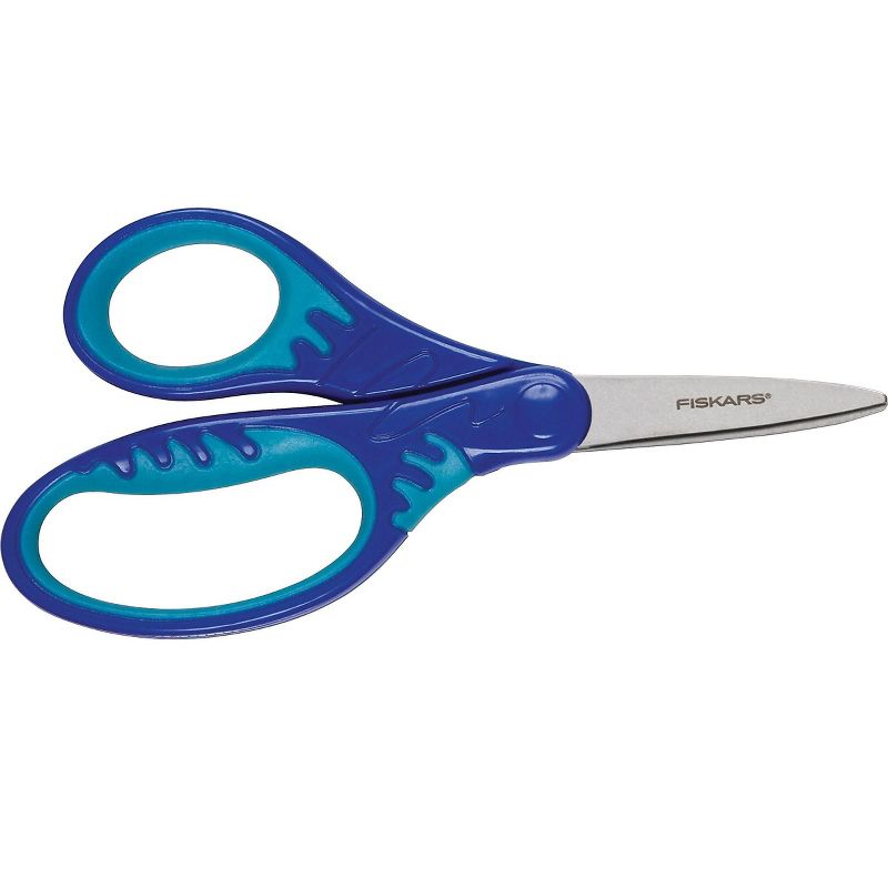 Fiskars Softgrip 5" Stainless Steel Kid's Scissors Pointed Tip 180870