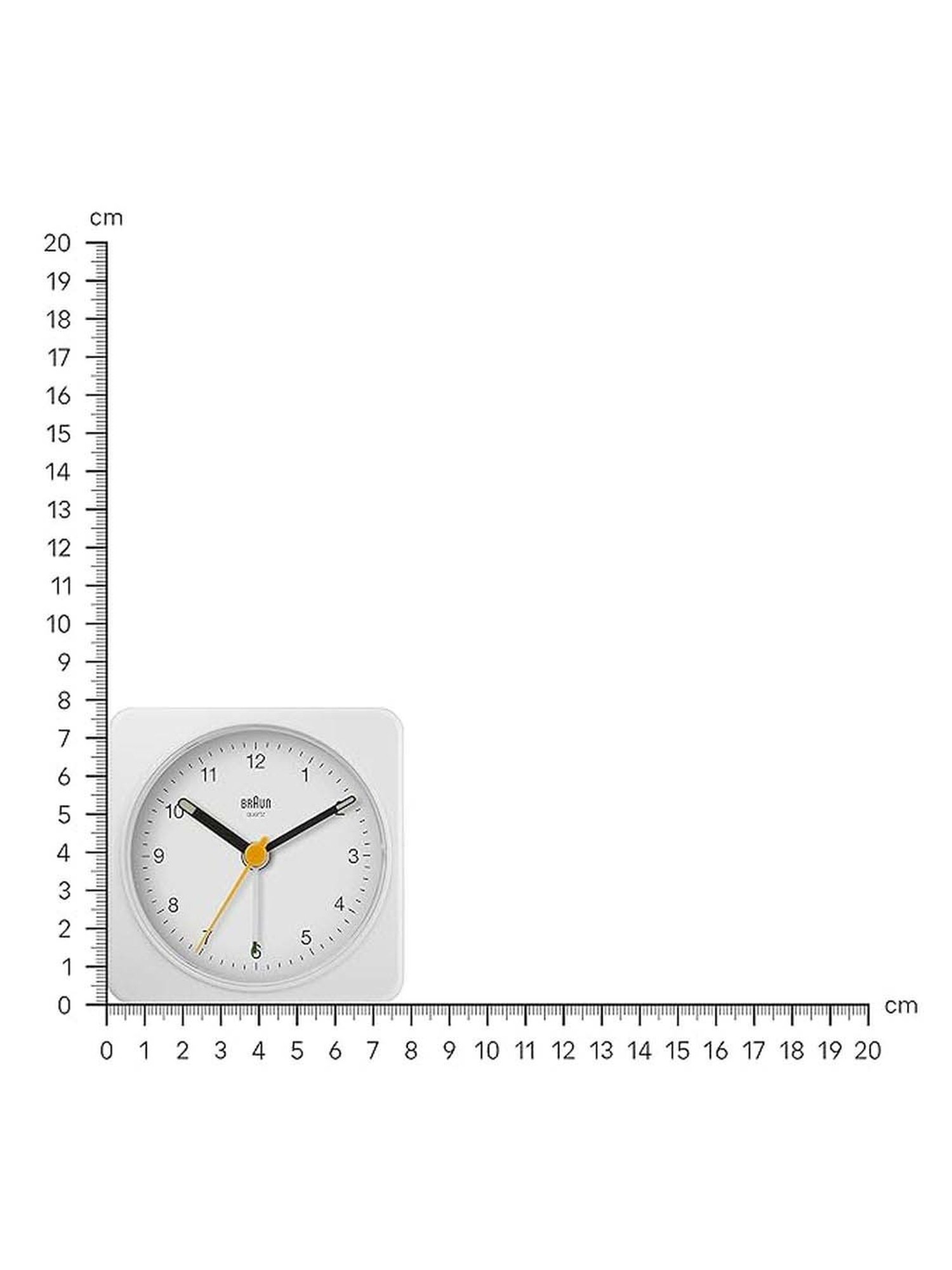 Braun Black Classic Large Analog Wall Clock With Silent Sweep Movement