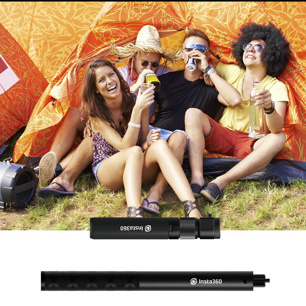 Insta360 Bullet Time Bundle with Invisible Selfie Stick Folded Tripod Handle for Insta360 ONE X2/ ONE R/ ONE X/ONE