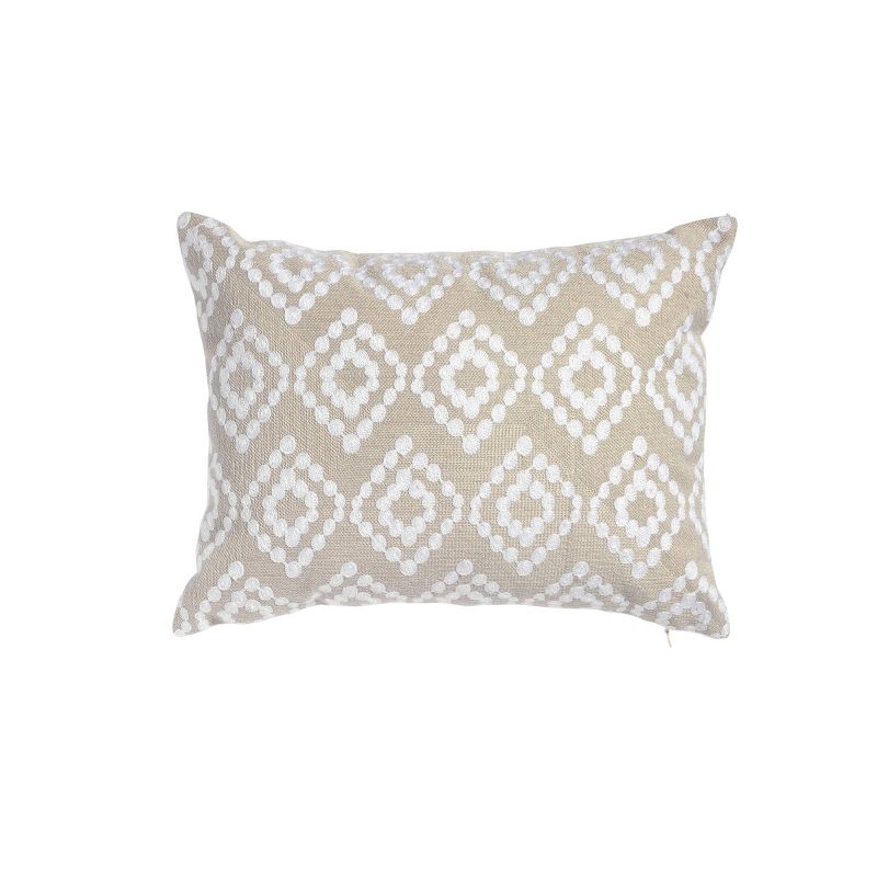 14"x18 Braxton Lumbar Throw Pillow Gray/White - Sure Fit