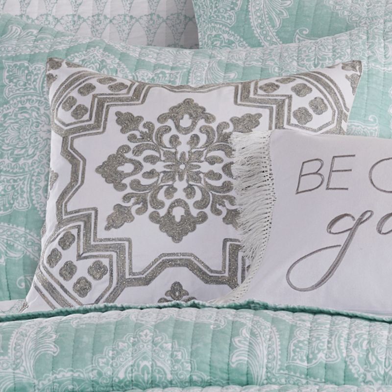 Mclain Crewel Decorative Pillow Grey - Levtex Home