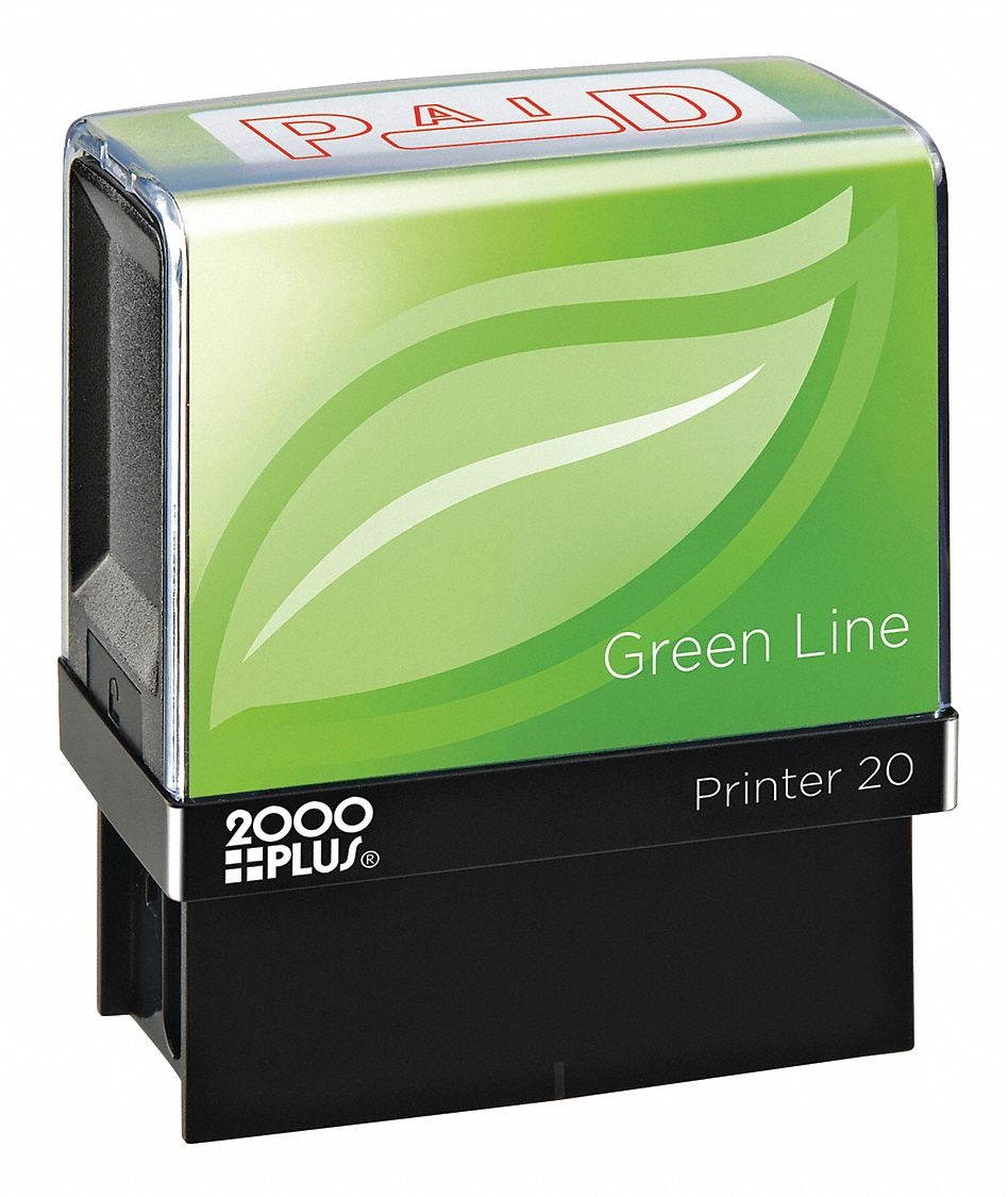 2000plus Message Stamp,Paid  035350