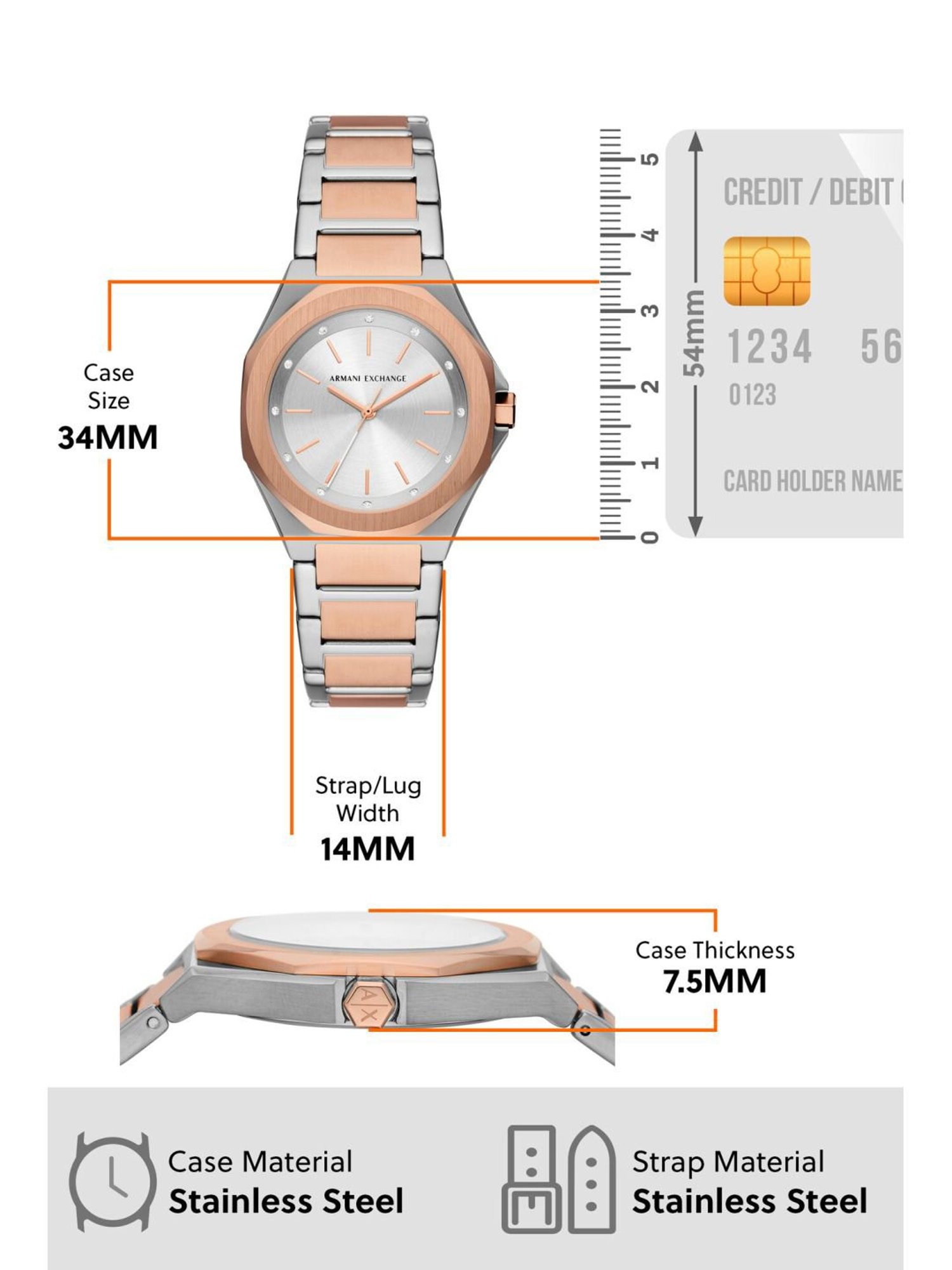 Armani Exchange AX4607 Analog Watch for Women