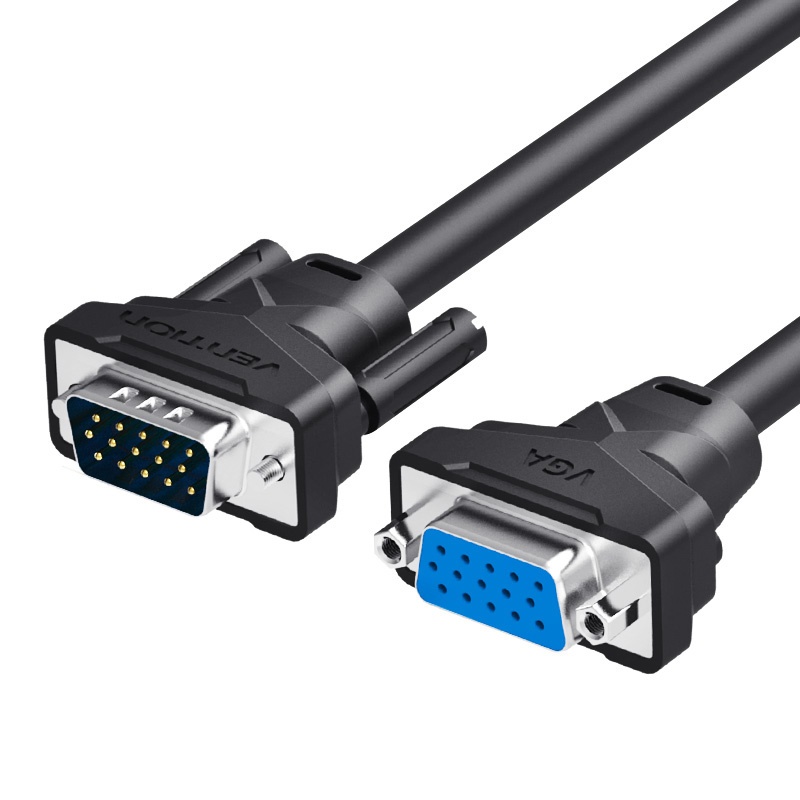 Vention VGA Extension Cable 1m 3m 5m 10m High Quality Male to Female Cable Extender VGA Cable Video Cable for Computer Projector Monitor