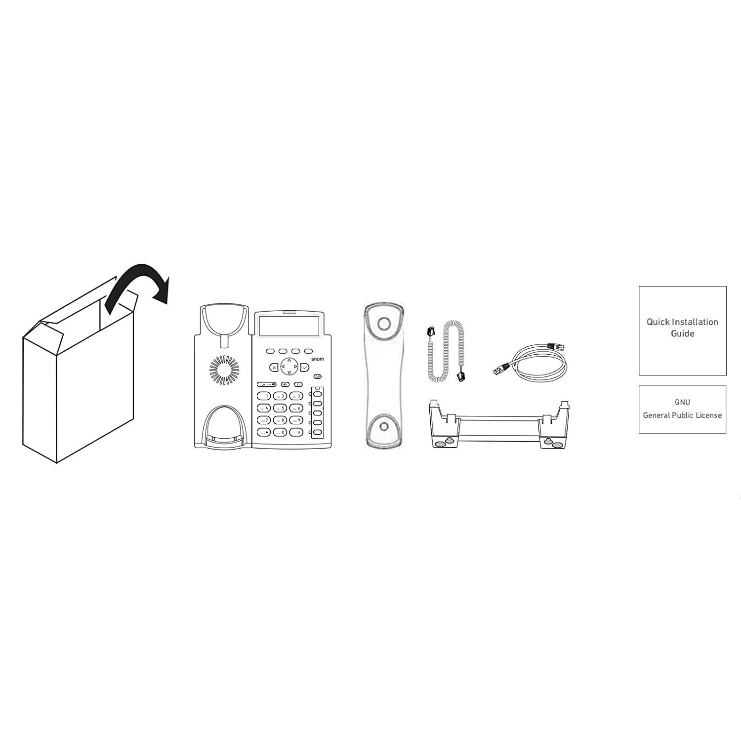 Snom SNO-D305 HD Audio IP Desk Telephone with 4 Line 3.8" Display