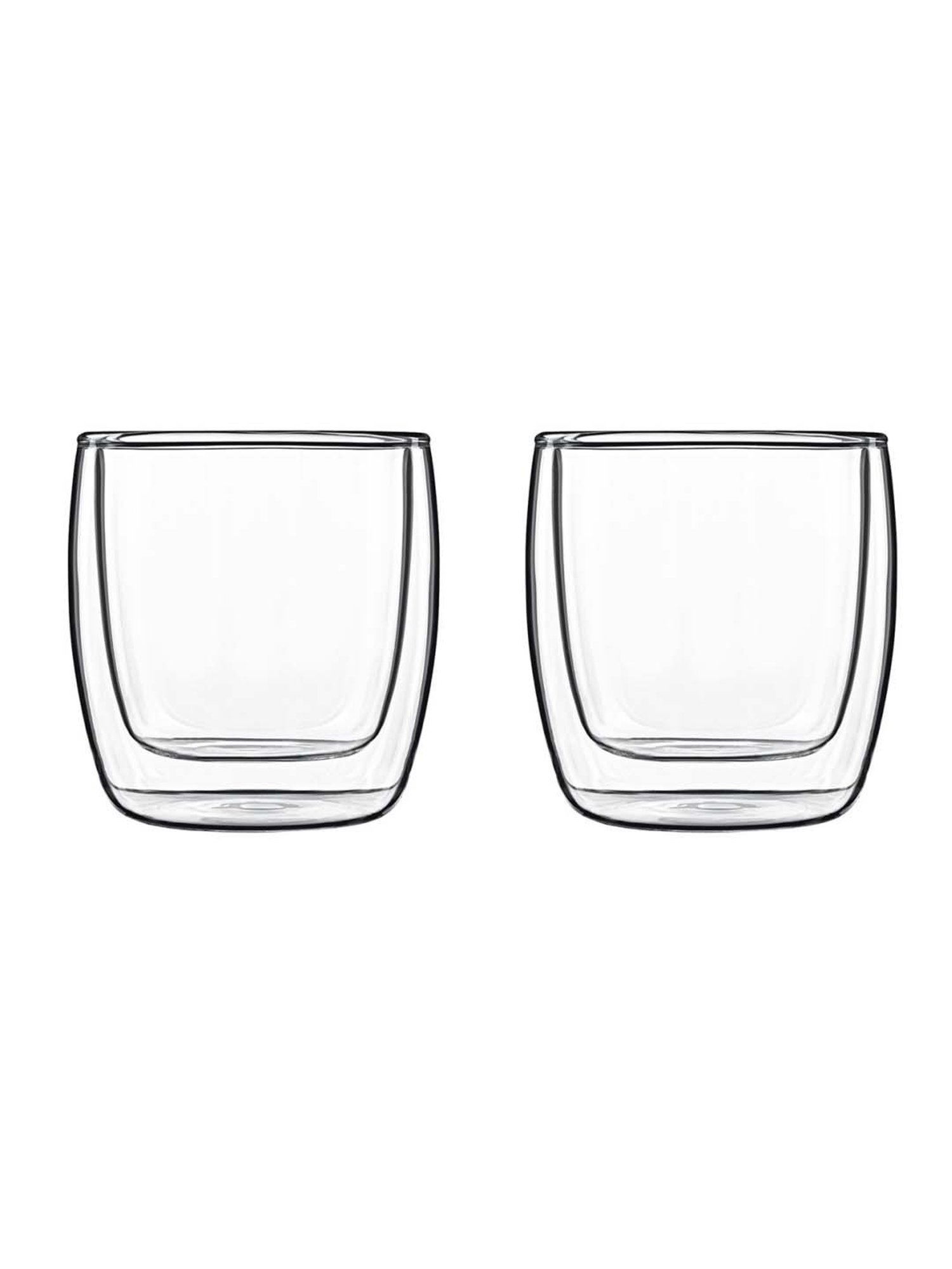 LUIGI BORMIOLI Michelangelo Professional Transparent Drinking Glasses - Set of 2