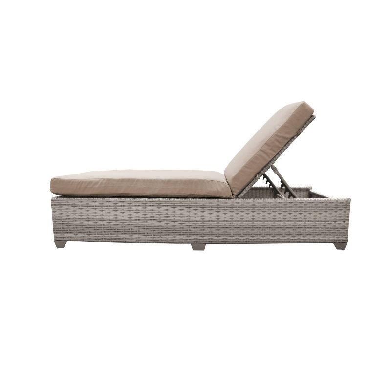 Fairmont 2pk Patio Chaise Lounges - Wheat - TK Classics