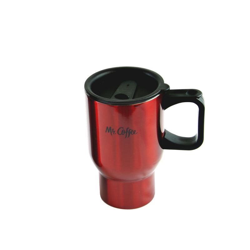 Mr Coffee Javelin 2-Piece Double Wall Thermos and Travel Mug Gift Set in Red