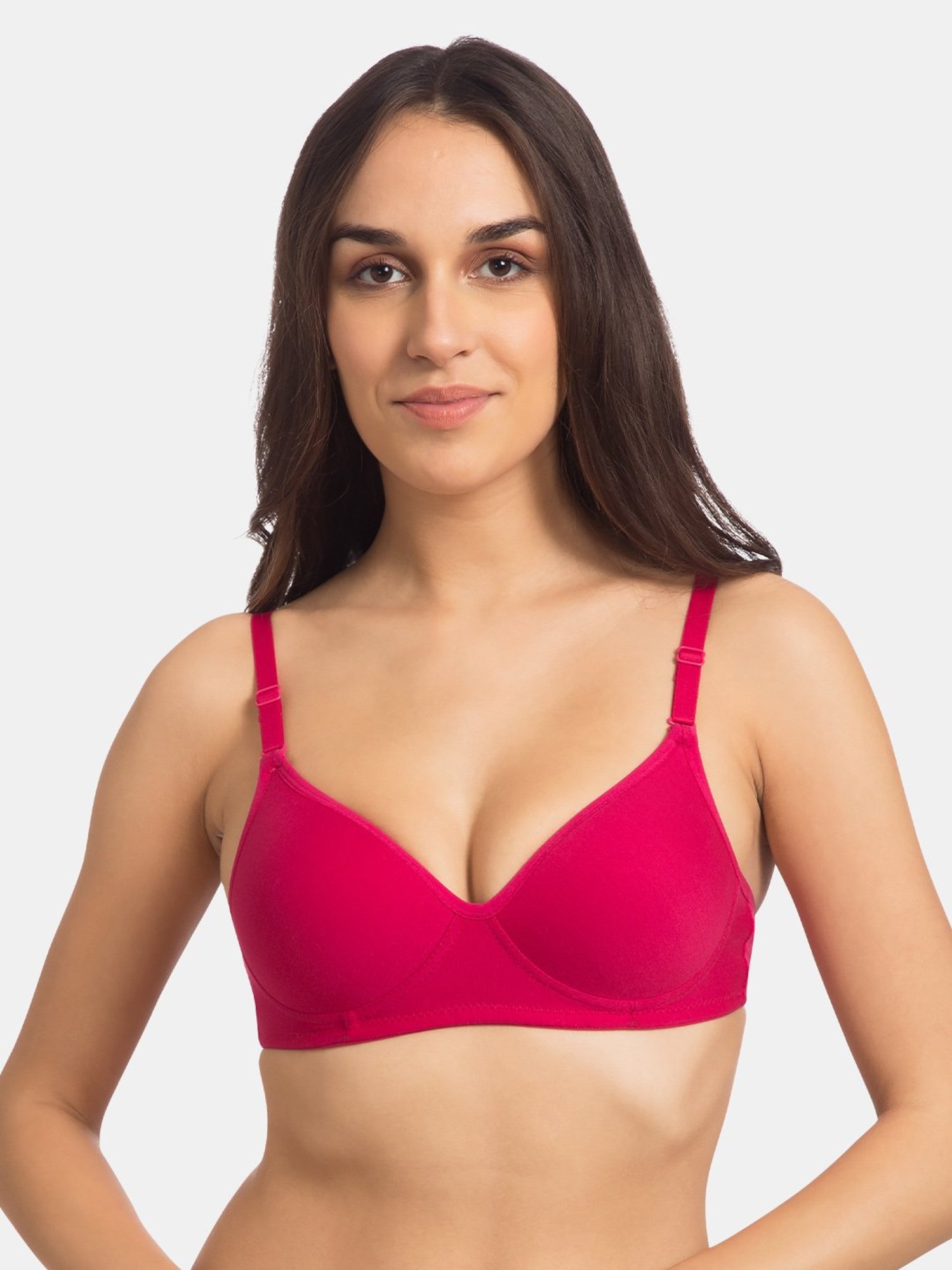 Tweens Dark Pink Non Wired Padded T-Shirt Bra