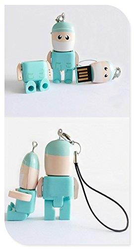 D-CLICK TM High Quality 4GB/8GB/16GB/32GB/64GB/Cool USB High speed Flash Memory Stick Pen Drive Disk (8GB , Doctor-Blue)