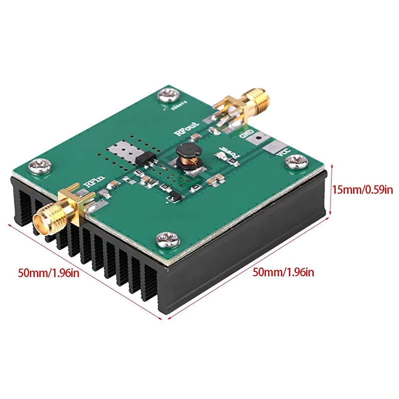 RF Amplifier, 1PC 433MHz RF Power Amplifier 5W SMA Connector for 380-450MHz Remote Transmitter