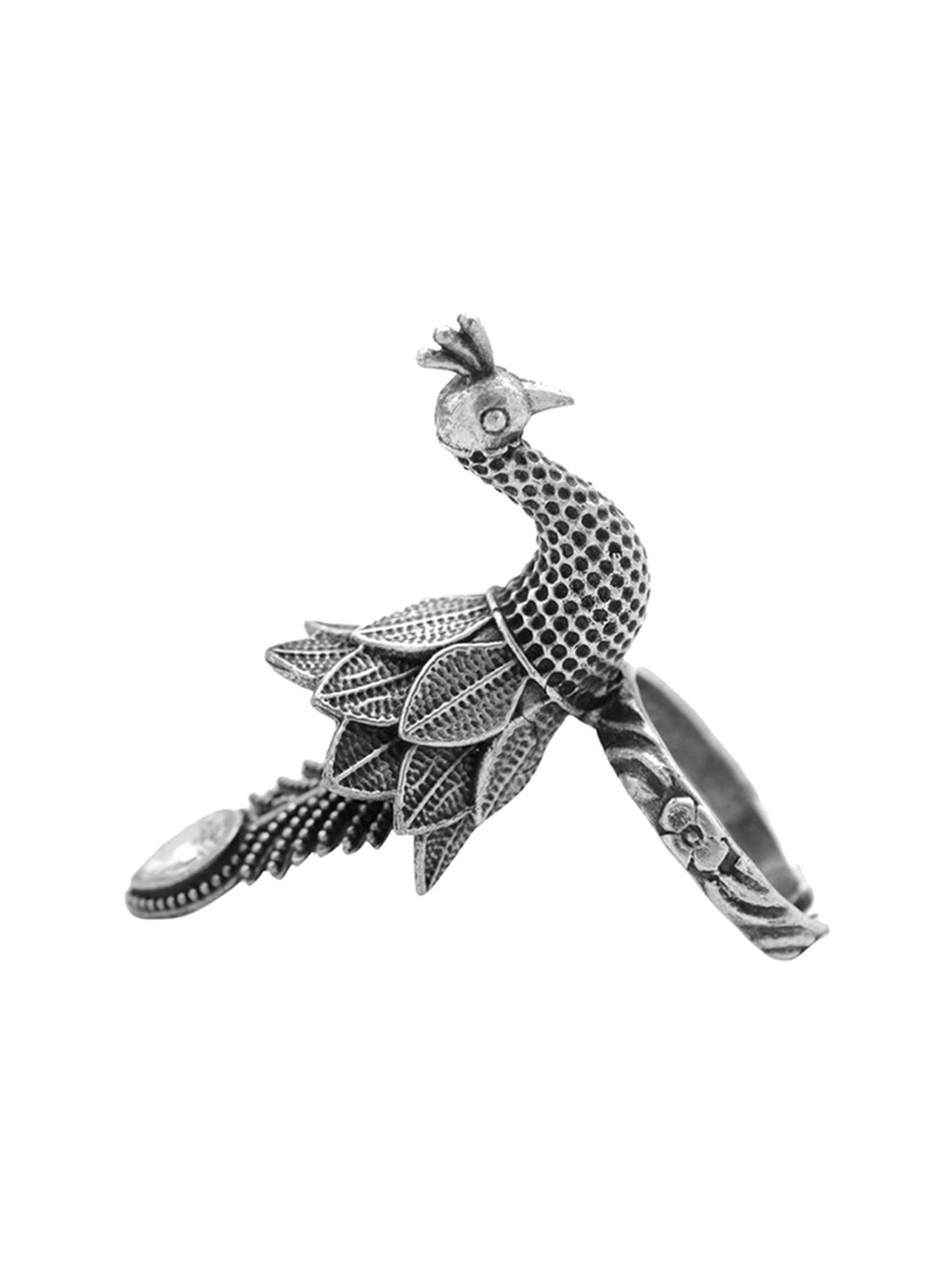 Teejh Pitara Collection Vijul Silver Oxidized Jewellery Set