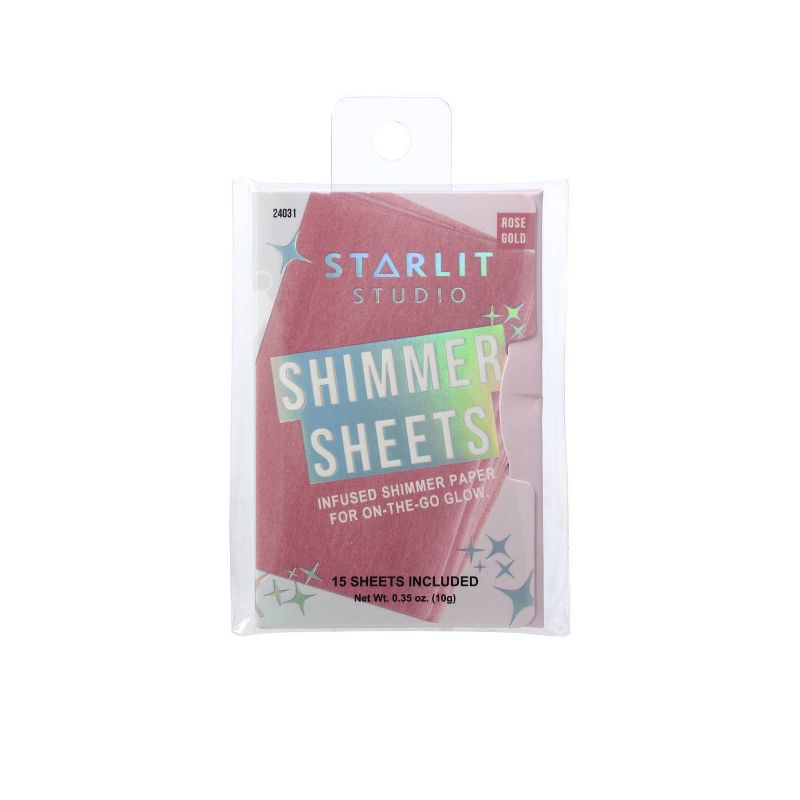 Starlit Studio Shimmer Sheets - Rose Gold - 15ct/0.35oz