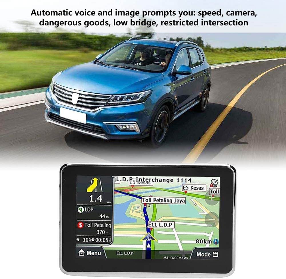 Keenso Universal 5 Inch Touch Screen GPS Navigation System for Car Truck 256MB 8GB MP3 FM Europe Map/Lifetime Maps/Live Traffic/Live Parking/Driver Alerts/Automatic Voice