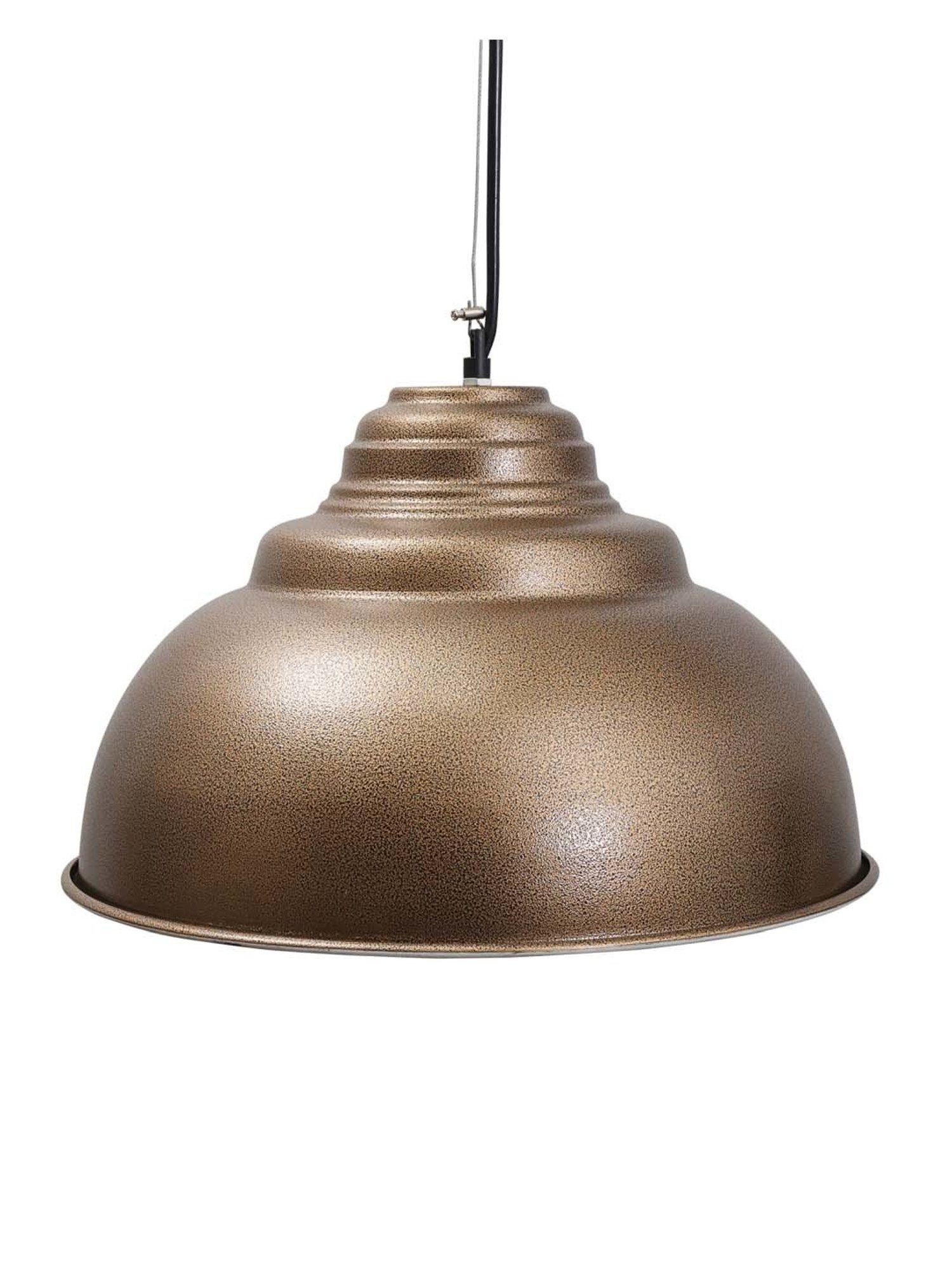 Homesake Golden Metal Nautical Barn Dome Chandelier Inverted Pendant Light