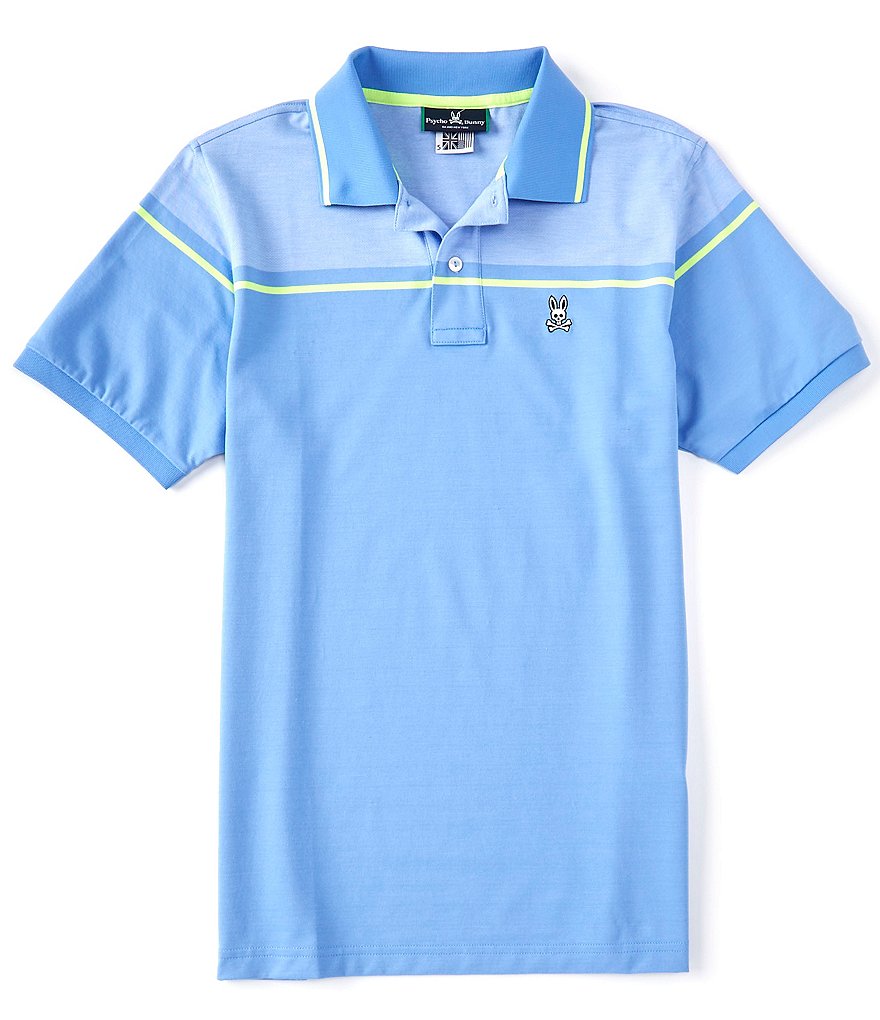 Psycho Bunny Draycott Sport Performance Stretch Short-Sleeve Polo Shirt