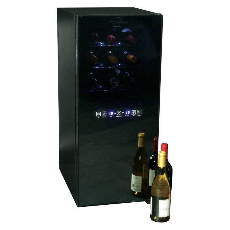 Koolatron 24-Bottle Dual-Zone Wine Cooler - Black