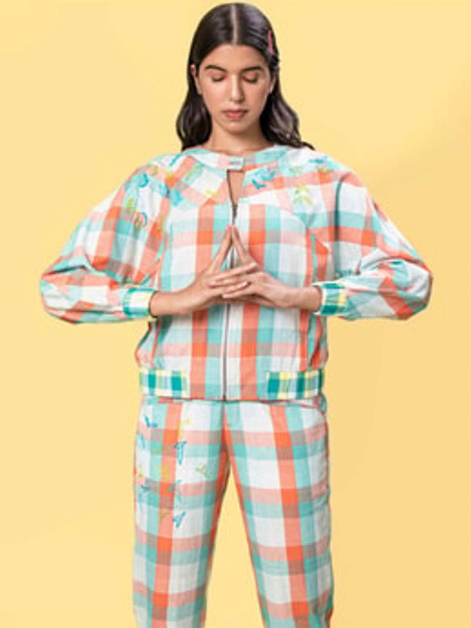 Anushe Pirani Orange Of Myriad Minds Jogger Pants