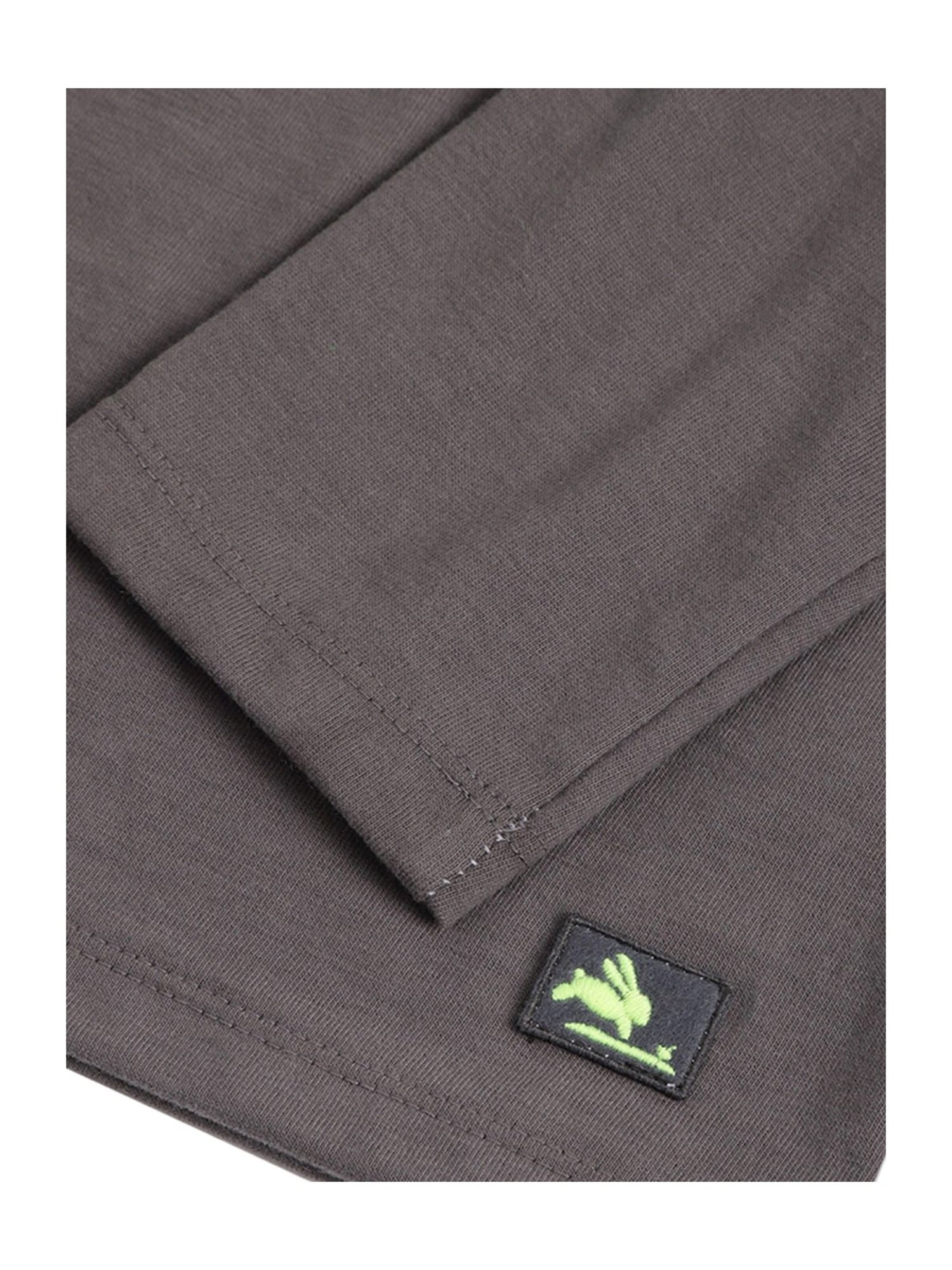 Cherry Crumble by Nitt Hyman Boys Grey Color Block Pattern T-Shirt