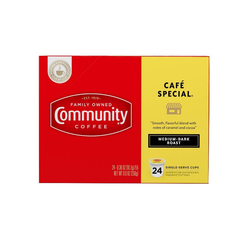 Community Coffee Cafe Special Medium Roast Coffee - Single Serve Pods - 24ct