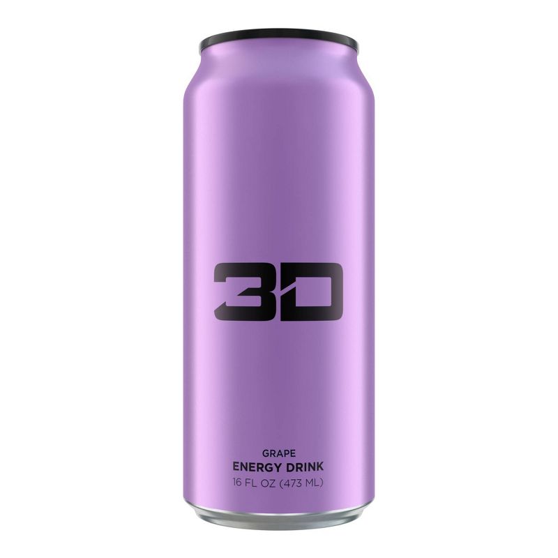 3D Grape Energy Energy Drink - 16 fl oz Can