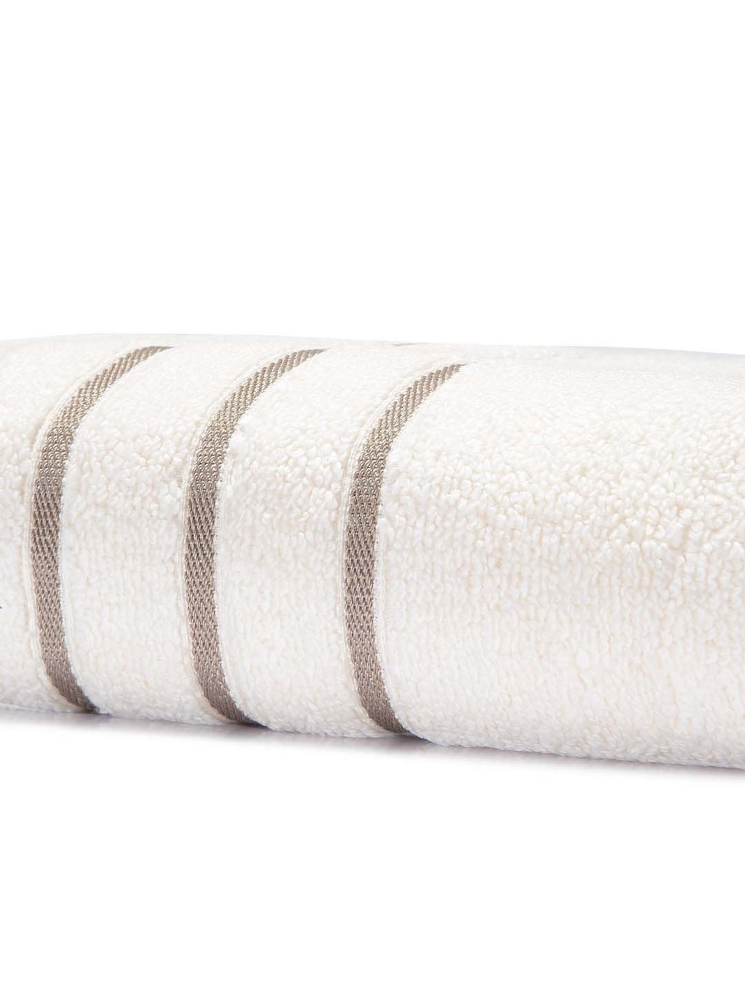 Mark Home Simply Soft Ivory Cotton 500 GSM Zero Twist Anti Bacterial Ladies Towel - Set of 1